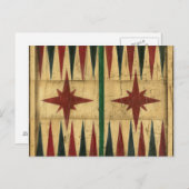 アンティークバックガンモンゲームボードバイイーサンハーパー ポストカード (正面/裏面)