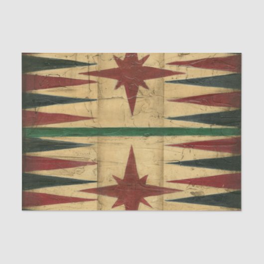 アンティークバックガンモンゲームボードバイイーサンハーパー 薄葉紙 (正面)