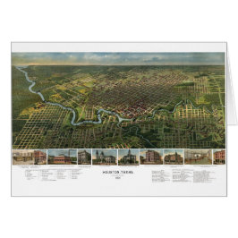 アンティークバッファロー川のあるテキサス州，ヒューストンの地図