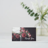 アンティークバライン花瓶フローラサンキューユーバラ 名刺 (スタンド正面)