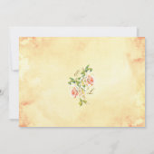 アンティークバラコレクション – 日付の結婚保存 セーブザデート (裏面)