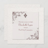 アンティークバラコーナーズ宗教招待状 招待状 (正面/裏面)