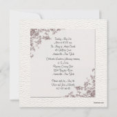 アンティークバラコーナーズ宗教招待状 招待状 (裏面)