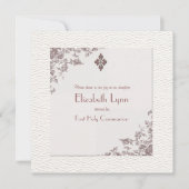 アンティークバラコーナーズ宗教招待状 招待状 (正面)