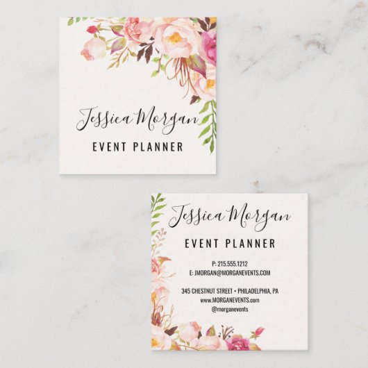 アンティークバラスクエア名刺 スクエア名刺 (正面/裏面)