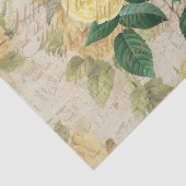 アンティークバラデクページ&ティッシュペーパーイエロー 薄葉紙 (詳細)