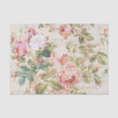 アンティークバラデコページ&ティッシュペーパーピンク 薄葉紙 (正面)