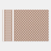 アンティークバラパレスティナケフィエパタンデザイン ラッピングペーパーシート (正面2)