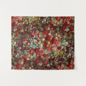 アンティークバラフラワーガーデンクラシックデザイン タペストリー (正面(横))