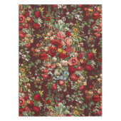 アンティークバラフラワーガーデンクラシックデザイン テーブルクロス (正面)