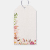 アンティークバラブライダルシャワーメッセージカード ギフトタグ (裏面)