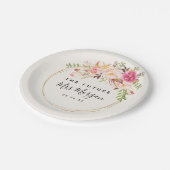 アンティークバラブライダルシャワー ペーパープレート (アングル)