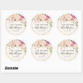 アンティークバラブライダルシャワー ラウンドシール (シート)