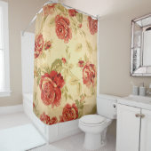 アンティークバラプリント シャワーカーテン (インサイチュ)