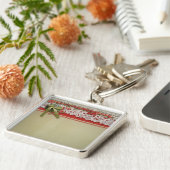 アンティークバラレースレッ素朴ドバーラビクトリアンップ キーホルダー (側面)