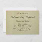 アンティークバラレースレッ素朴ドバーラビクトリアンップ 招待状 (裏面)