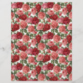 アンティークバラヴィンテージアーツ&クラフトスクラップブック紙 (正面)