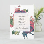 アンティークバラヴィンテージボヘミアブライダルシャワー 招待状 (スタンド正面)