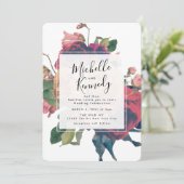 アンティークバラヴィンテージボヘミア結婚式招待状 招待状 (スタンド正面)