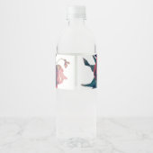 アンティークバラヴィンテージボホ結婚ーズ ペットボトルラベル (裏面)