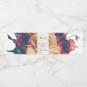 アンティークバラヴィンテージボホ結婚ーズ ペットボトルラベル (シングルラベル)