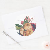 アンティークバラヴィンテージボホ結婚ーズ ラウンドシール (封筒)