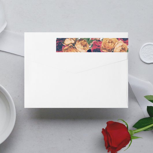 アンティークバラヴィンテージボホ結婚ーズ ラップアラウンドラベル