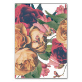 アンティークバラ植物学結婚のテーブル番号 テーブルナンバー (裏面)