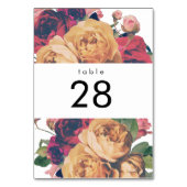 アンティークバラ植物学結婚のテーブル番号 テーブルナンバー (正面)