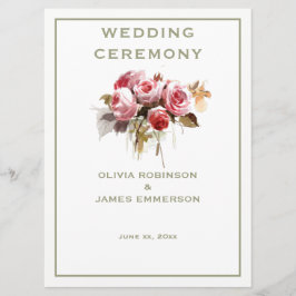 アンティークバラ水彩バラ式プログラム プログラム