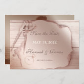 アンティークバラ航海の金ゴールド日付カードの保存 (正面/裏面)