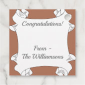 アンティークバラ花 フェイバータグ (裏面)