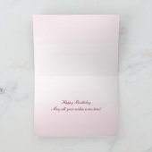 アンティークバラ誕生日カード カード (内部)