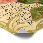 アンティークバラ香水 ポスター (角)