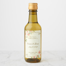 アンティークバラ2 x 3ミニワインラベル ワインラベル