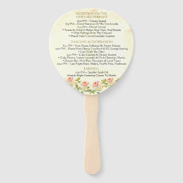 アンティークバラ4 x 6プログラムファン ハンドファン