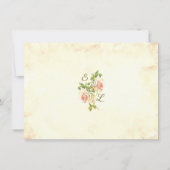 アンティークバラ- 4.5 x 6.25結婚式日付を保存 セーブザデート (裏面)