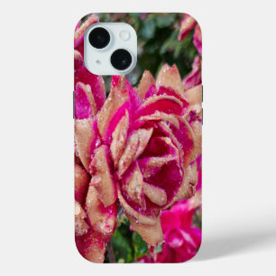アンティークバラ iPhone 15ケース