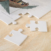 アンティークバルーン航空船アートワーク ジグソーパズル (側面)