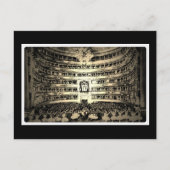 アンティークバレエScala Milanモノクロ写真 ポストカード (正面)