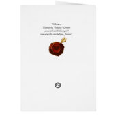 アンティークバレンタインデース、キューピッド、恋人と蝶 (裏面)