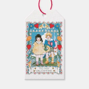 アンティークバレンタインデーハート ギフトタグ