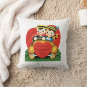 アンティークバレンタインデーハート クッション (ブランケット)