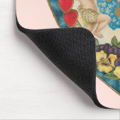 アンティークバレンタインデー、ヴィンテージ天使のハート マウスパッド (コーナー)