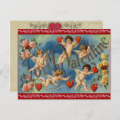 アンティークバレンタインハガキ シーズンポストカード (正面/裏面)