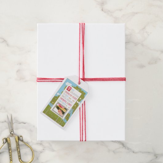 アンティークバレンタインレディ ギフトタグ (より糸付き)