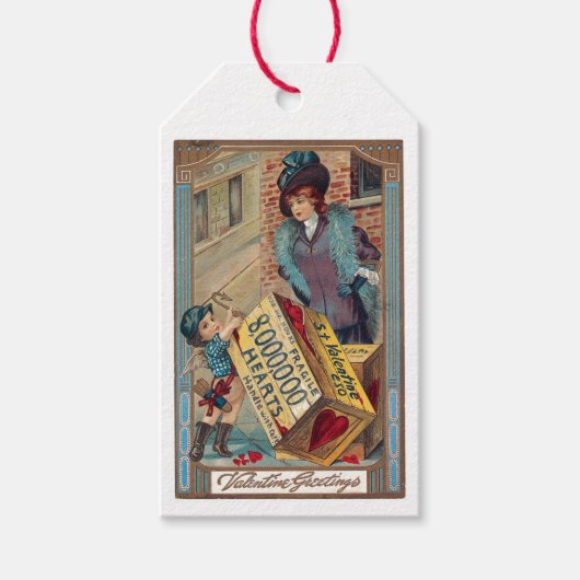 アンティークバレンタイン ギフトタグ (正面)
