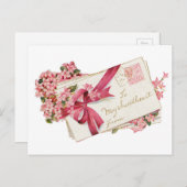 アンティークバレンタイン シーズンポストカード (正面/裏面)