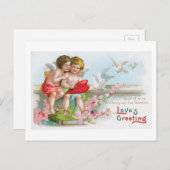 アンティークバレンタイン シーズンポストカード (正面/裏面)