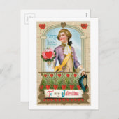 アンティークバレンタイン シーズンポストカード (正面/裏面)